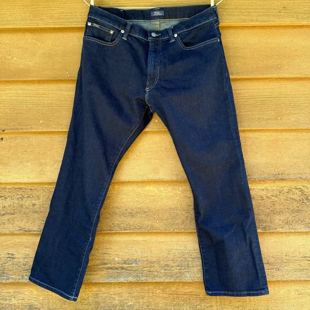 Polo Ralph Lauren Original Quality Straight Leg Dark Blue Men’s Jeans Size 34